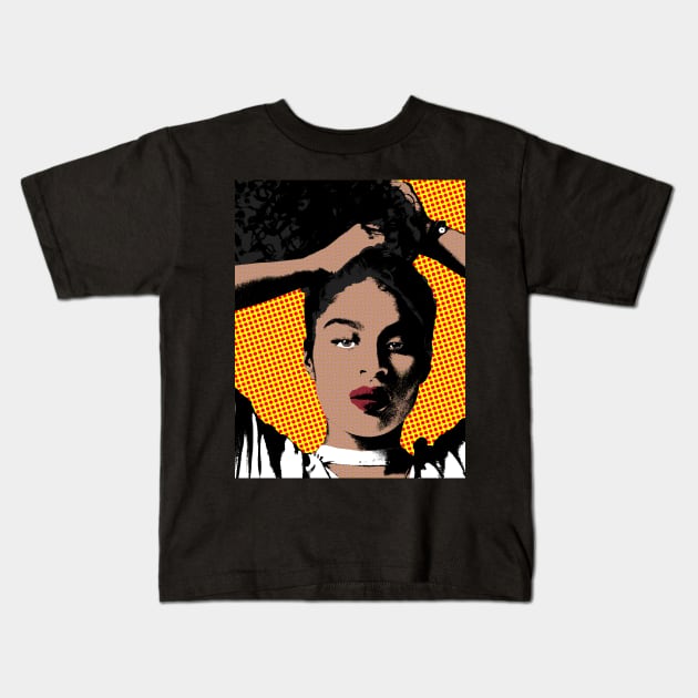 jessie reyez style pop art Kids T-Shirt by soundofpopart